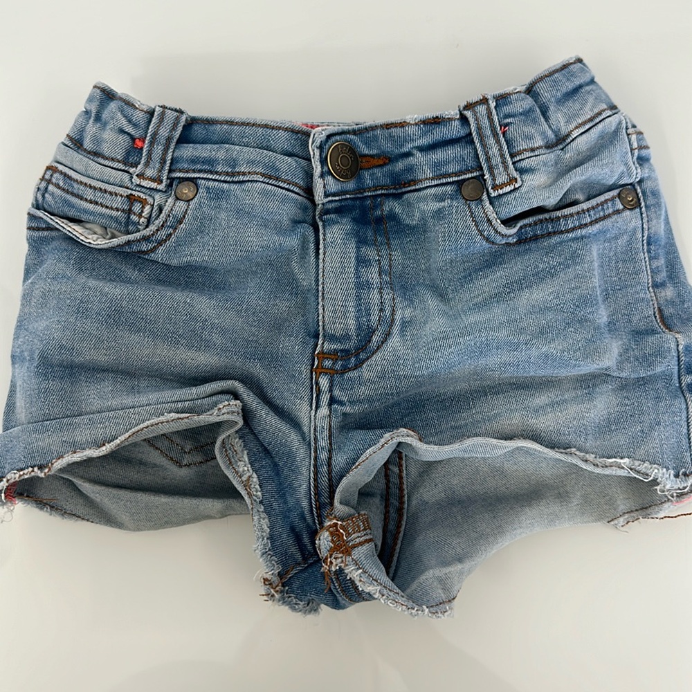 Boden denim distressed shorts 7